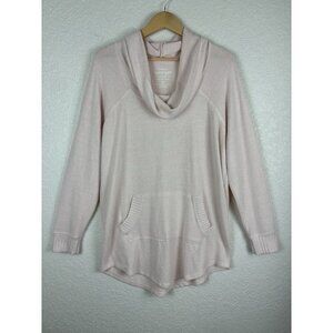 Torrid Super Soft Plush Women’s Top Sz 0 Pink Cowl Neck Cozy Comfy Lounge Travel